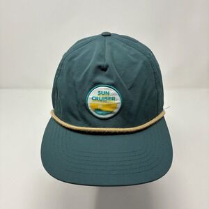 Sun Cruiser Rope Hat Snapback Cap Teal Blue Green Vintage Style‎ Outdoor Mens